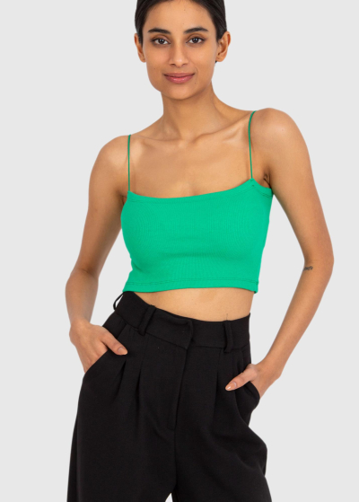 Liboria green cami strap top