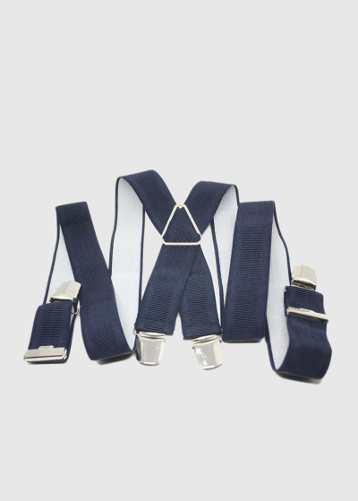Fulgenzio dark blue mens suspenders