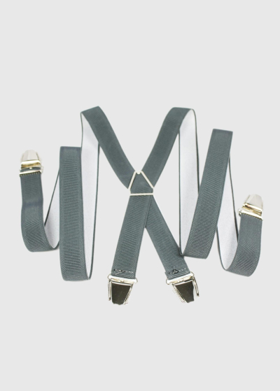 Franco grey men's suspenders