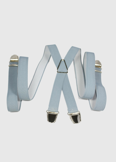 Franco light grey men's suspenders