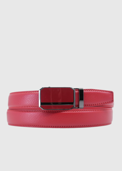 Panfilo red men's leather belt