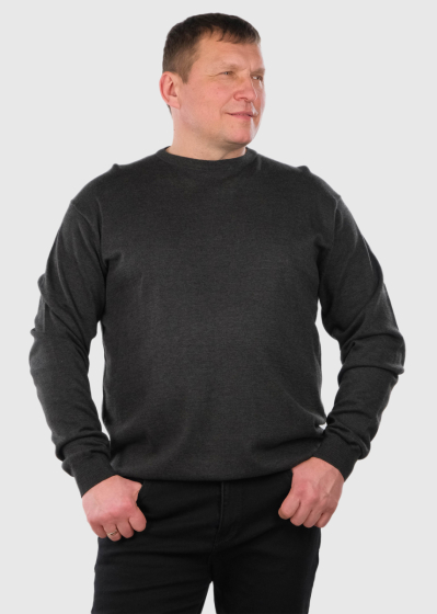 Eraldo Plus Size dark grey men's sweater