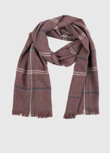 Annunziato bordo chekered scarf