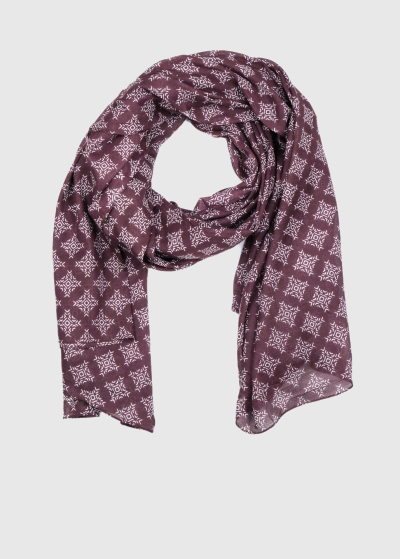 Angiolo brūna šalle ar printu