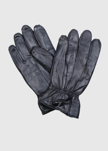 Viviano black leather men's gloves