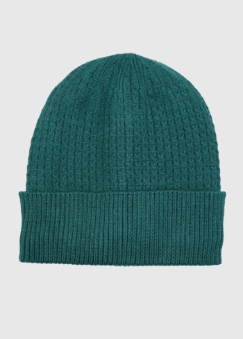 Tacito green fur lining hat