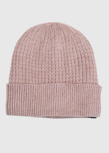 Tacito бежевая шапка с меховой подкладкой