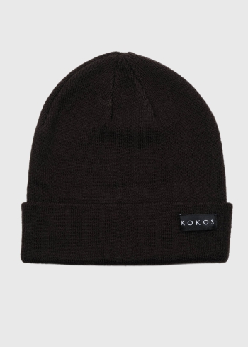 Romina dark brown hat with logo