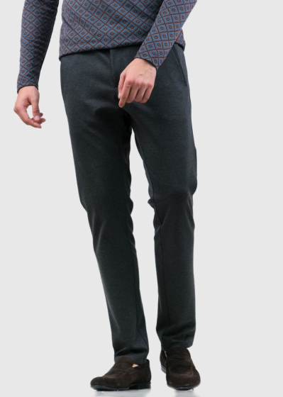 Ruggiero dark grey men's pants with pockets