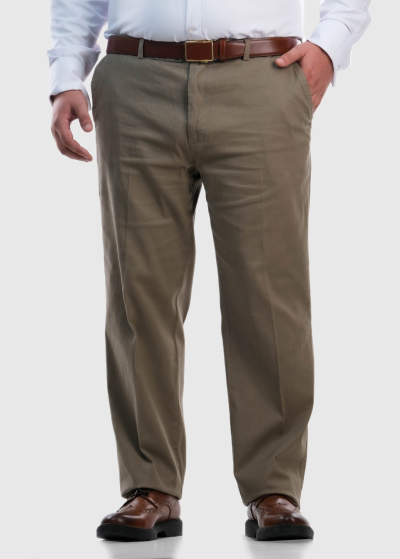 Lotario Plus Size beige men's pants