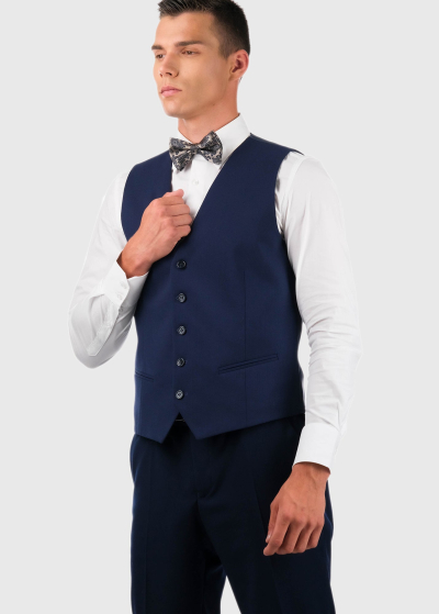 Vitale dark blue men's classic vest