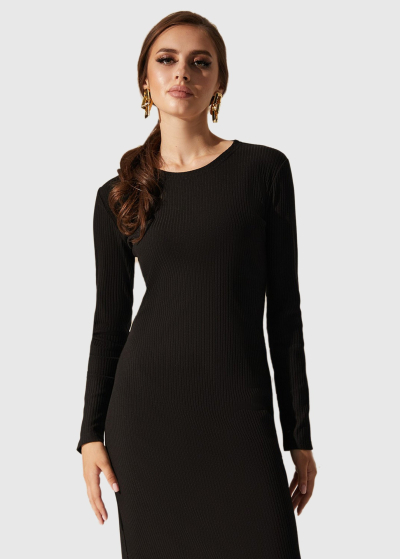Black long sleeve dress