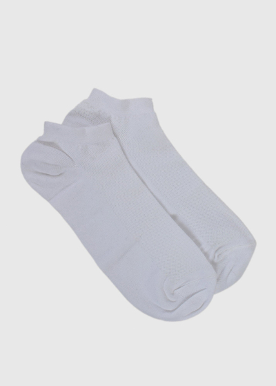 Edoardo white men's short socks