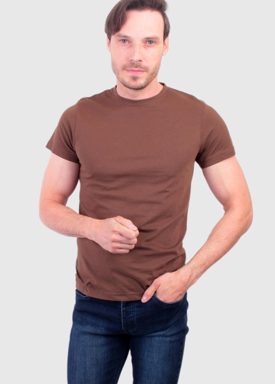 Aurelio Simple khaki men's t-shirt