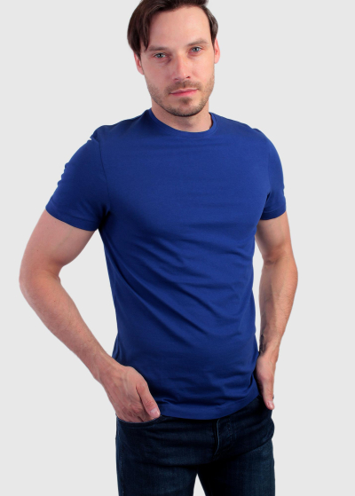 Antonio blue organic cotton men's t-shirt