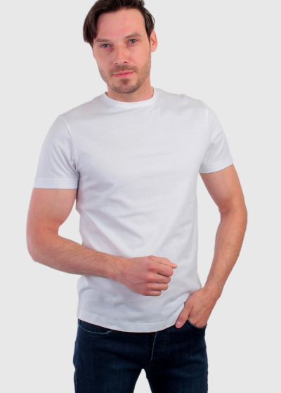 Antonio white organic cotton men's t-shirt