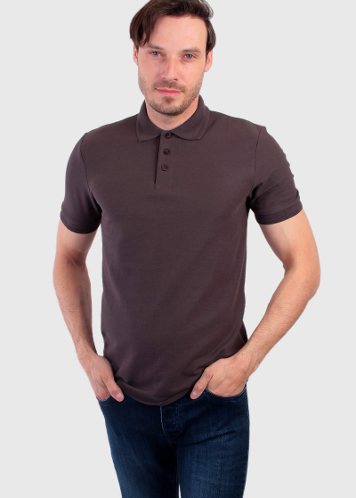 Ermanno brown men's Polo Shirt