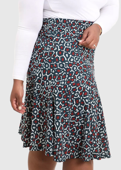 Addolorata Plus Size printed skirt
