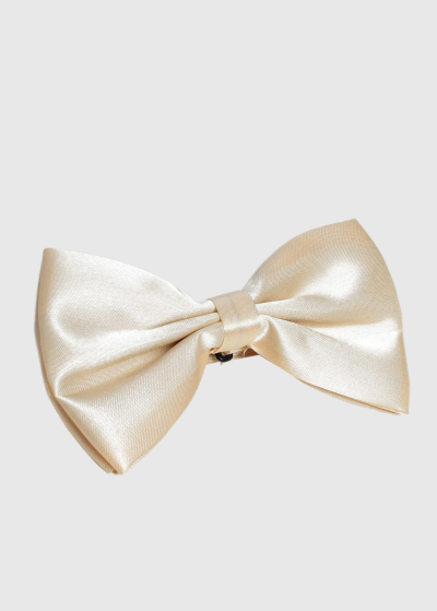 Silvano beige men's bow tie