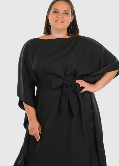 Agata Plus Size dress with belt