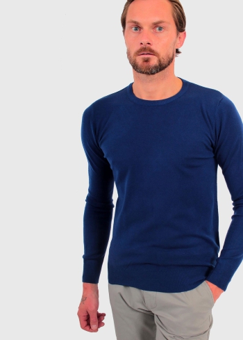 Samuele zils vīriešu džemperis