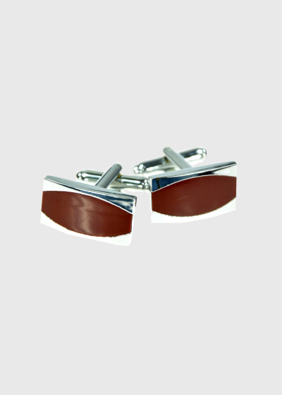 Men's rectangular cufflinks