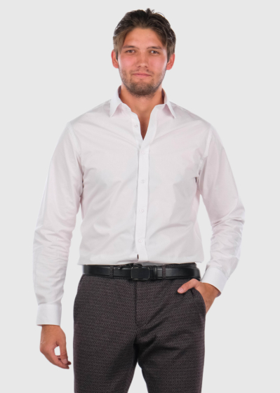 Slim Fit balts vīriešu krekls