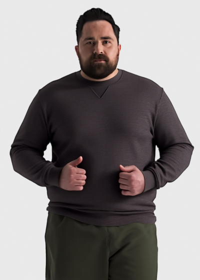 Calogero Plus Size warm grey sweatshirt