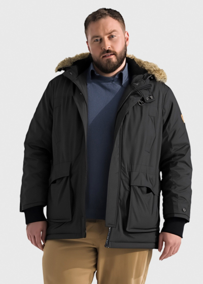 Jacopo Plus Size izmēru haki parka