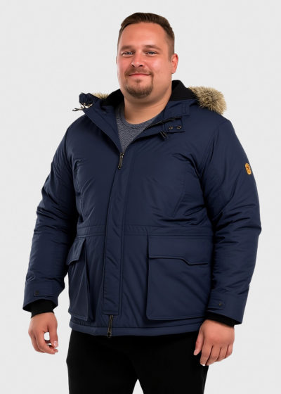 Jacopo Plus Size синяя парка