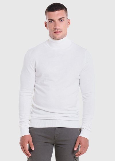 Generoso white men's turtleneck