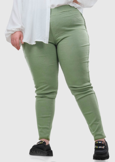 Neiva Plus Size light green pants