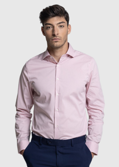 Giacobbeo Slim Fit светло-розовая мужская рубашка