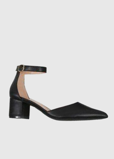 Dionisia black ankle strap shoes