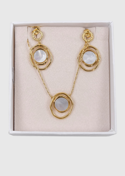 Ines gold-colored women's set