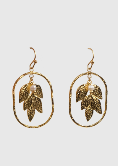 Irma gold-colored earrings