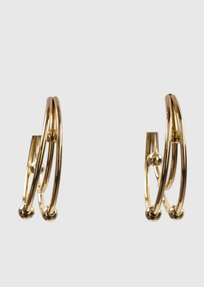 Alfonsina gold-colored women's earrings