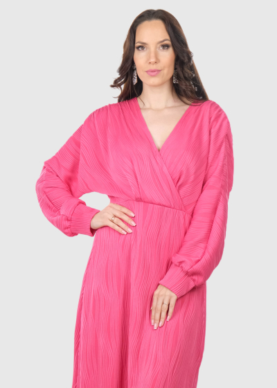 Alberta pink long evening dress