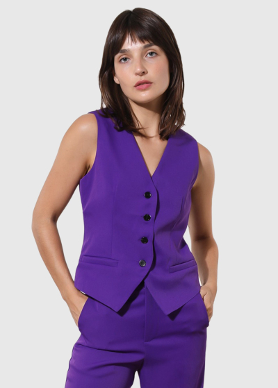 Dania purple classic women's vest