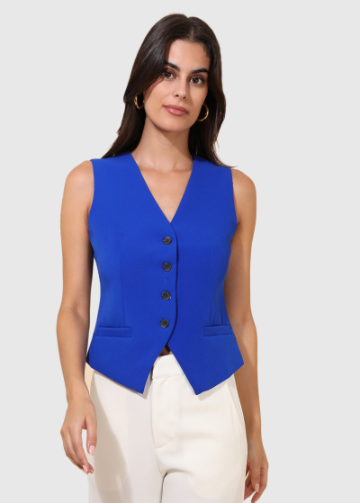 Dania blue classic women's vest
