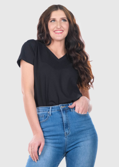 Ruth black women's t-shirt