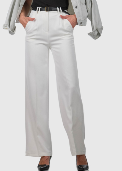 Mirabella white womens flared pants