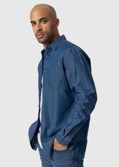 Regular Fit men's denim shirt