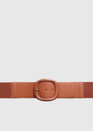 Zaccheria brown wide belt 