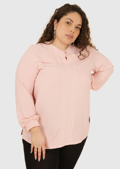 Jolanda Plus Size pink blouse