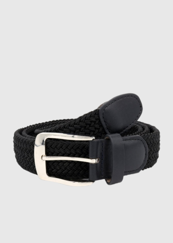 Alonzo black men's belt