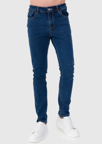 Slim Fit tumši zili džinsi