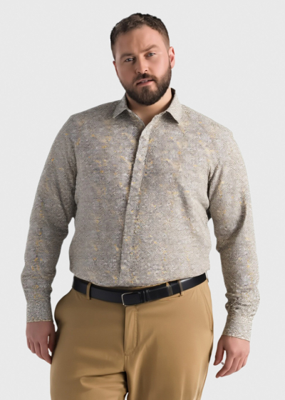 Cecchino Plus Size long sleeve men's shirt