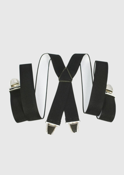 Ersilio black mens suspenders
