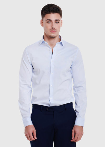 Niccolo Slim Fit light blue men's shirt